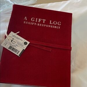 🎁 A Gift Log Planner - Red suede like cover  Gift Tracker when REGIFTING 🙈